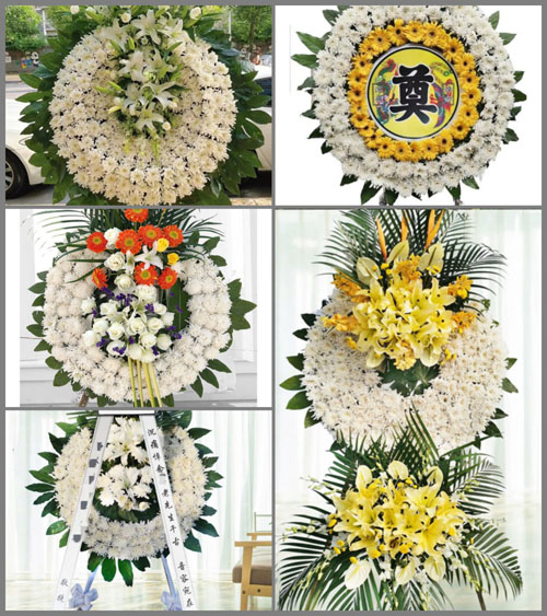 福建龙岩长汀县河田镇上修村花圈速递